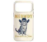 Custodia per iPhone 17 Pro Max Meowdy Cat Detective Western Feline Noir Criminal Hunter