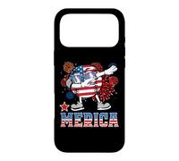 Custodia per iPhone 17 Pro Max Merica Baseball Dabbing 4th of July Patriotic American Flag