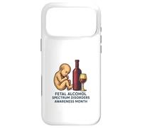 Custodia per iPhone 17 Pro Max Mese di sensibilizzazione sui disturbi dello spettro alcolico fetale (FASD)