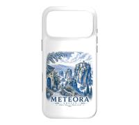 Custodia per iPhone 17 Pro Max Meteora Grecia Monastero Vintage Viaggi Paesaggio Arte