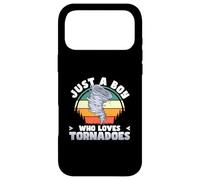 Custodia per iPhone 17 Pro Max Meteorologia amante meteorologia Solo un ragazzo che ama il tornado