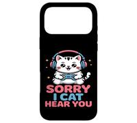 Custodia per iPhone 17 Pro Max Mi dispiace non posso sentirti simpatico gatto gamer