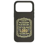 Custodia per iPhone 17 Pro Max Mi hanno circondato da ogni lato Salmi 118:11 Versetto della Bibbia