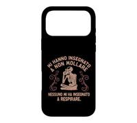 Custodia per iPhone 17 Pro Max Mi hanno insegnato a respirare... ironica divertente skull