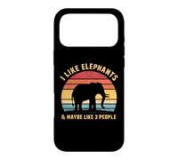 Custodia per iPhone 17 Pro Max Mi piacciono gli elefanti e forse come 3 Persone Elefante Retro