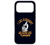 Custodia per iPhone 17 Pro Max Mi piace la microscopia e forse mi piace 3 Persone Divertente Scienza Nerd