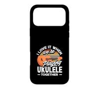 Custodia per iPhone 17 Pro Max Mi piace quando suoniamo l'ukulele insieme Retro Sun