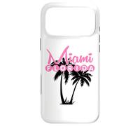 Custodia per iPhone 17 Pro Max Miami Florida Stati Uniti Retro Palme