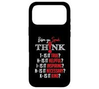 Custodia per iPhone 17 Pro Max Mindful Speech Acronym True Helpful Inspiring Kind Graphic