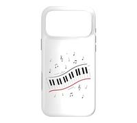 Custodia per iPhone 17 Pro Max Minimal Piano Beat Tastiera Note Musicali Pianista Arte Musicale