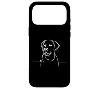 Custodia per iPhone 17 Pro Max Minimalista Labrador Line Art Dog Ritratto Retriever