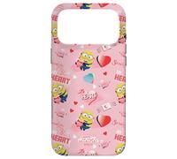 Custodia per iPhone 17 Pro Max Minions Big Heart All Over Print