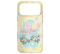 Custodia per iPhone 17 Pro Max Minions Easter Spring Into Fun