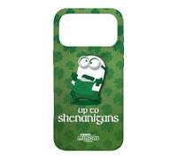 Custodia per iPhone 17 Pro Max Minions St Patty’s Day Up to Shenanigans
