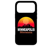 Custodia per iPhone 17 Pro Max Minneapolis Minnesota Vintage Sunset Retro City State USA