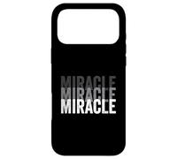 Custodia per iPhone 17 Pro Max Miracle Una maglietta che dice miracolo per uomini e donne