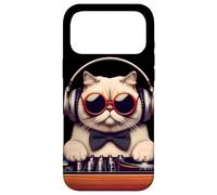 Custodia per iPhone 17 Pro Max Miscela vintage Beats Feline DJ Cat Synthwave Kitty Mix