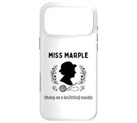 Custodia per iPhone 17 Pro Max Miss Marple Sharp come un ferro da maglia