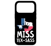 Custodia per iPhone 17 Pro Max Miss Tex Sass Texas Woman Sassy Girl regalo texano