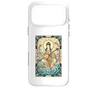 Custodia per iPhone 17 Pro Max Mitologia Giapponese Dea della Musica Benzaiten Stained Glass