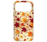 Custodia per iPhone 17 Pro Max Modello di stampa con foglie autunnali