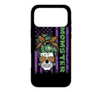 Custodia per iPhone 17 Pro Max Momster America Flag Skull Mom Leopard Monster Halloween