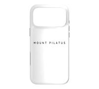 Custodia per iPhone 17 Pro Max Monte Pilatus Souvenirs/sciatore/moderno, Contempoaray Font