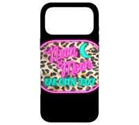 Custodia per iPhone 17 Pro Max Moon Pink Bar Open Sign Leopard Western Design estetico