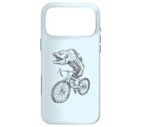 Custodia per iPhone 17 Pro Max Moray Anguilla Bicicletta Divertente Biker Pesce Bici