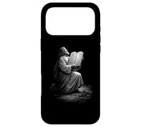 Custodia per iPhone 17 Pro Max Mosè Con Ebraico Dieci Comandamenti Tavolette Sul Sinai