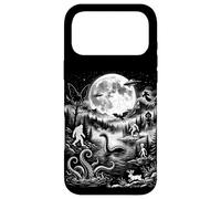Custodia per iPhone 17 Pro Max Mostri leggendari sotto la luna Folklore Paranormale