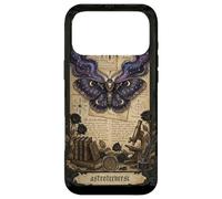 Custodia per iPhone 17 Pro Max Moth Sun Dark Gothic Crescent Moon Skull