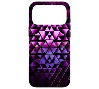 Custodia per iPhone 17 Pro Max Motivo Geometrico Astratto a Triangoli 3D Futuristi