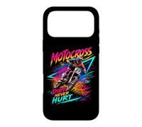 Custodia per iPhone 17 Pro Max Motocross Supercross Race Dirt Bike Racing Dirt Never Hurt