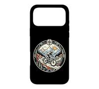 Custodia per iPhone 17 Pro Max Mountain Bike Rider Montagne Bussola Natura