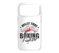 Custodia per iPhone 17 Pro Max Muay Thai Boxing Fighter Guerriero del Ring