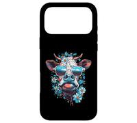 Custodia per iPhone 17 Pro Max Mucca colorata con occhiali da sole - Flower Power Design