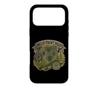 Custodia per iPhone 17 Pro Max MUD PRINT MAP Mappa di tracce animali sul campo