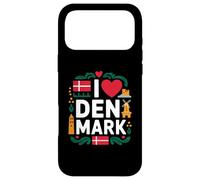 Custodia per iPhone 17 Pro Max Mulino a vento I Love Denmark Flags Crown
