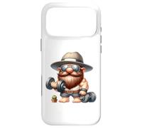 Custodia per iPhone 17 Pro Max Muscleman Gnome With Dumbbells Funny Fitness Working Out