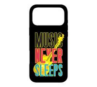 Custodia per iPhone 17 Pro Max Music Never Sleeps - Basso retrò anni '80