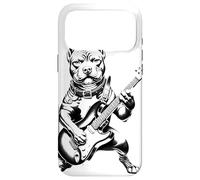 Custodia per iPhone 17 Pro Max Musica per chitarra per cani American Pitbull Bully Staffy Bull Terrier