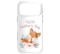 Custodia per iPhone 17 Pro Max My 1st Mother's Day - Cute Mom & Baby Dear Cute Watercolor