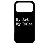 Custodia per iPhone 17 Pro Max My Art My Rules Citazioni divertenti dell'artista