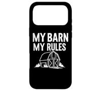 Custodia per iPhone 17 Pro Max My Barn My Rules Sarcastico Divertente Umorismo agricolo