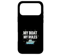 Custodia per iPhone 17 Pro Max My Boat My Rules Umorismo Divertente Capitano