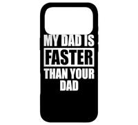 Custodia per iPhone 17 Pro Max My Dad Is Faster Than Your Dad Corridore Velocista Padre