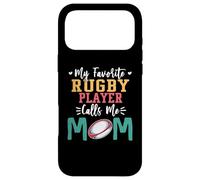 Custodia per iPhone 17 Pro Max My Favorite Rugby Player Calls Me Mom Funny Rugby Mom