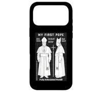 Custodia per iPhone 17 Pro Max My First Pope Joke Action Figure Divertente Santo Padre Chiesa