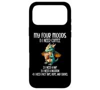 Custodia per iPhone 17 Pro Max My Four Moods I Need Coffee I Need a Nap Dragon Coffee Lover
